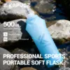 Kapvoe Weiche Wasserflasche Faltbare TPU BPA-Freie Zusammenklappbare Flasche für Outdoor-Sport Wandern Camping Laufen Tragbare Weiche Wasserflasche 6