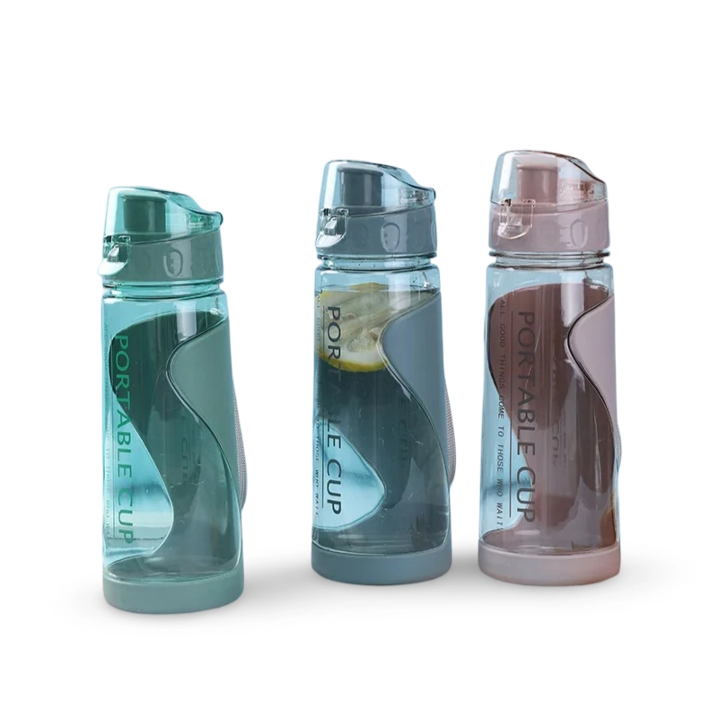 500ml Plastik wasser flaschen Flasche Outdoor Sport Wasser becher bpa frei Wasser becher Student tragbare Tasse mit Griff Trink werkzeug
