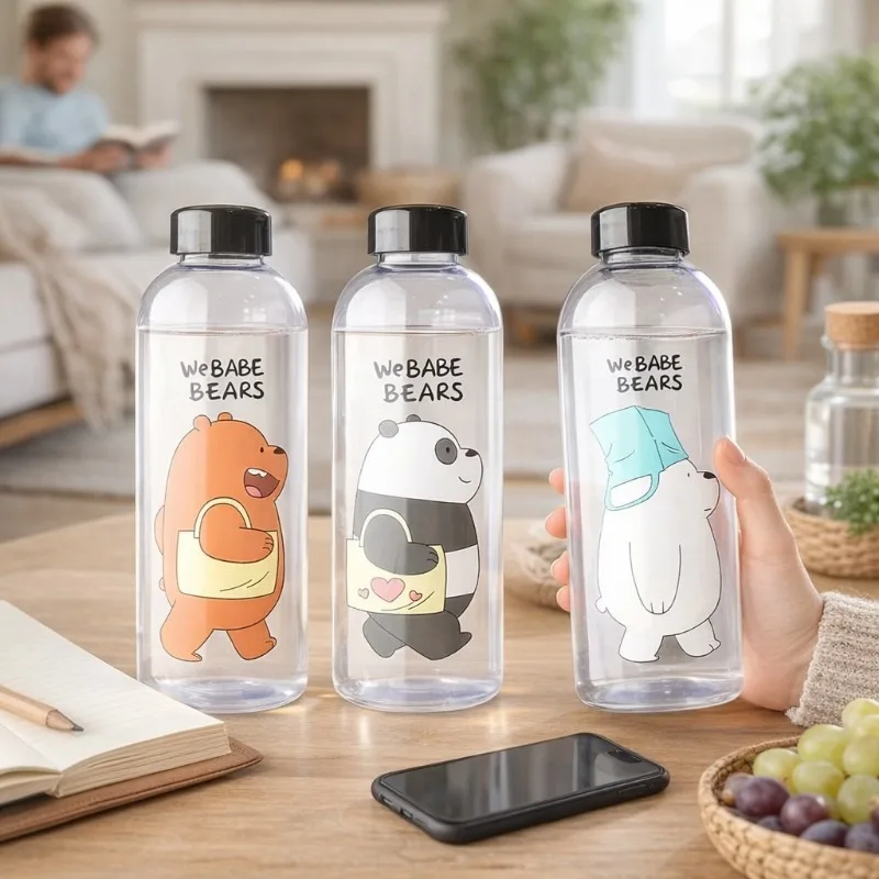 1-8 Stück 1000ml Protein-Shaker-Flasche im Panda-Design mit Strohhalm, auslaufsicher, für Fitness-Workouts, Sport und zum Mixen von Nahrungsergänzungsgetränken 3
