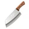 Professionelles Kochmesser- und Hackmesser-Set – Küchenmesser aus Edelstahl mit Holzgriff zum Kochen, Camping, Grillen, Geschenk