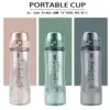 500ml Plastik wasser flaschen Flasche Outdoor Sport Wasser becher bpa frei Wasser becher Student tragbare Tasse mit Griff Trink werkzeug 6
