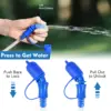 NEWBOLER Outdoor-Wasserflasche aus faltbarem Silikon, 250/500 ml, Bissgröße, Laufen, Camping, Wandern, Reisen, praktische Wasserflasche 3