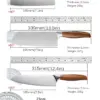 Profession elle japanische Küchenmesser Set Edelstahl Fischfilet Fleisch beil Kochmesser Schneiden Santoku Messer Koch werkzeuge 6
