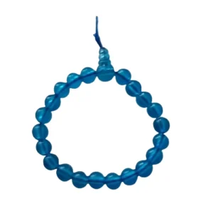 Kunstkunstperlenarmband Blau – Klarer Perlenschimmer