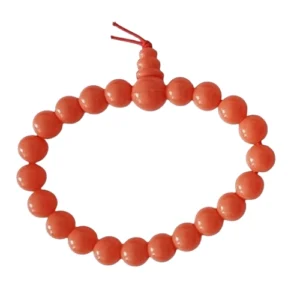 Kunstkunstperlenarmband Orange – Warmer Farbakzent