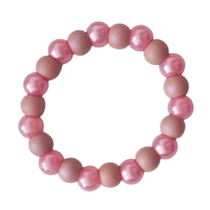 Kunstkunstperlenarmband Rosa – Perlenmix mit sanftem Glanz