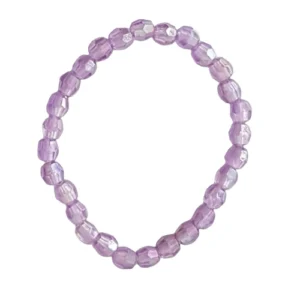 Kunstkunstperlenarmband Flieder – Zarter Perlenlook