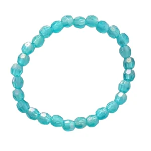 Kunstkunstperlenarmband Türkis – Facettenreiches Farbspiel