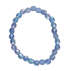 Kunstkunstperlenarmband Blau – Facettenreicher Schimmer