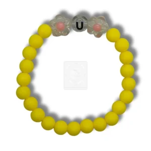 Buchstabenarmband U mit Blumen