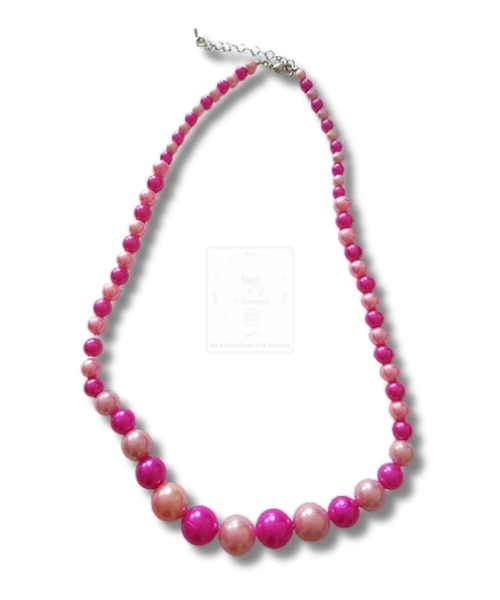 Kunstperlenkette Pink & Rosa – Sanfter Farbakzent