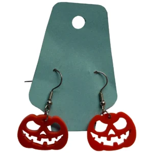 Halloween Ohrringe Kürbis – Frecher Grinse-Look