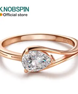 Knob spin Birne Moissan ite Ringe für Frauen 1ct d Farbe vvs1 Diamant gra zertifiziert massiv versilbert 18 Karat Gold Verlobung sring