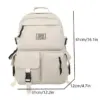 Rucksack große Kapazität Licht einfache Reisetasche Leinwand Rucksack Schüler Schult asche Nylon Student Reiß verschluss Rucksack 2