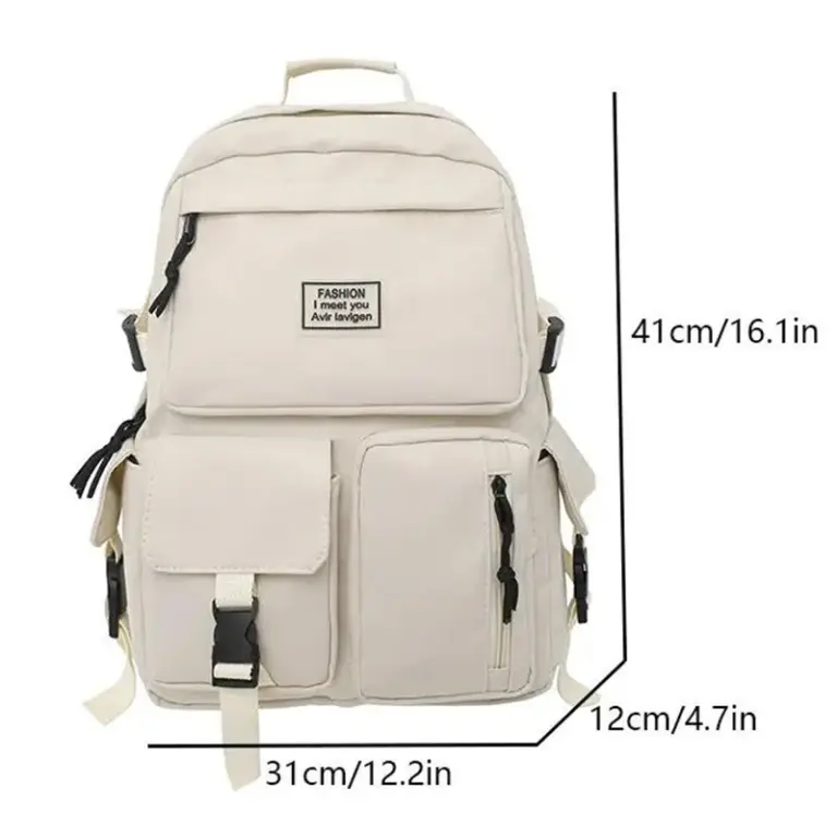 Rucksack große Kapazität Licht einfache Reisetasche Leinwand Rucksack Schüler Schult asche Nylon Student Reiß verschluss Rucksack 2