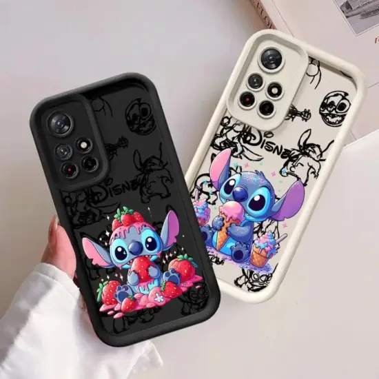 Handyhülle für Xiaomi Redmi Note 10 11 12 13 Pro Plus 11S 12S 11pro 10Pro 12Pro Silikon Soft Cute Disney Stitch Cover 4