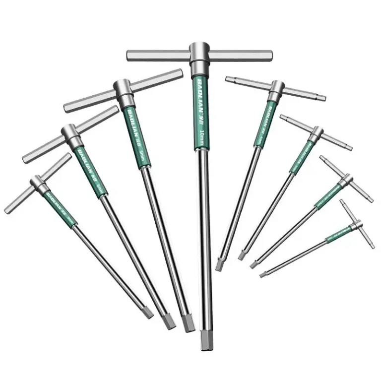 T/l 2.5/3/4/5/6/8/10mm Torx-Schrauben dreher t Typ Inbus schlüssel Chrom schlüssel T-förmiges Handwerkzeug verlängerter T-Steckschlüssel 6