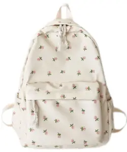 Koreanische Student Schule Rucksack Floral Weiß Schule Taschen Für Teenager Mädchen Nette frauen Rucksack Marke Buch Tasche Nylon Rucksack