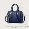 Stickerei Messenger Taschen Frauen Leder Handtaschen Taschen für Frauen Sac ein Haupt Damen haar ball Hand Tasche 6