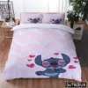 3d Disney Cartoon Lilo und Stich Kawaii Bett bezug Set Twin Full Queen King Size Bettwäsche Set Home Textil für Mädchen Jungen Geschenk 3