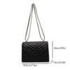 Damen One Shoulder Mode Retro kleine quadratische Tasche Umhängetasche minimalist ischen Stil Damen Ketten tasche geeignet für die Reise