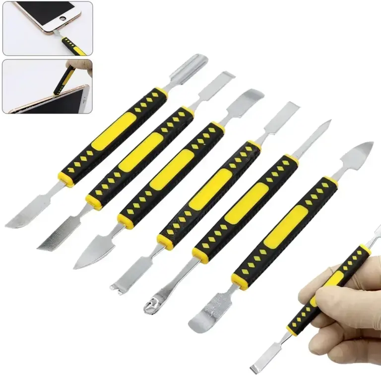 6 stücke Hand Werkzeuge Set Telefon Reparatur Tools Kit Demontage Klingen Pry Eröffnung Werkzeug Metall Brecheisen Zerlegen Kit Telefon Spachtel