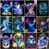 Disney 5d Diamant Malerei auf Clearance Lilo Stich Verkauf Mosaik Cartoon volle runde Bohrer Stickerei Meer Blume Wanda uf kleber