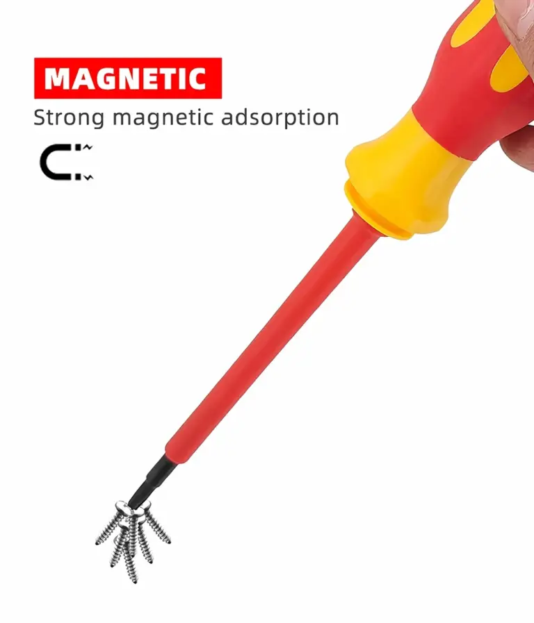 10 in 1 isolierter Elektriker Schrauben dreher hohe Härte Set Haushalt magnetisches Kreuz wort geformte Pflaume Sechs kant schrauben dreher 3