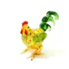 Ostern Cock Glas Miniatur Figur Niedlichen Hahn Statue Ornament Hause Tisch Dekoration Sammlung Urlaub Partei Geschenke für Kinder 3