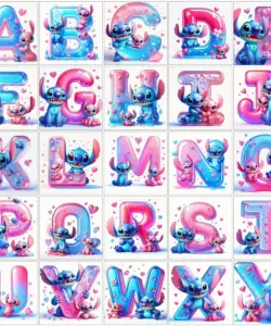 Disney Buchstabe Lilo und Stitch DIY Cartoon Diamant Malerei voller Bohrer Mosaik Handwerk Strass Stickerei Home Decor Geschenke