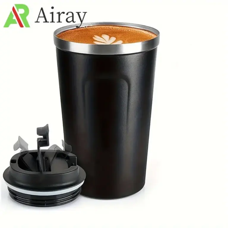 350 ml/500 ml Edelstahl Kaffeetasse Reise Thermobecher Auslaufsichere Thermosflasche Tee Kaffeetasse Isolierflasche Isolierte Tassen