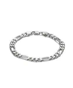 Punk 925 Sterling Silber 4/6mm 8 Zoll Figaro Kette für Männer einfache Frauen Hip Hop Armband Schmuck Party Zubehör Großhandel 3