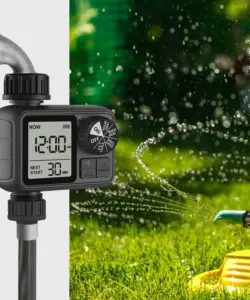 Eshico HCT-M02 Wassertimer, neuester Gartensprinkler mit manuellen/automatischen 2 Bewässerungsmodi, geeignet für verschiedene Outdoor-Szenen
