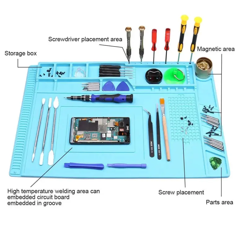 Reparatur digitaler Geräte entfernen Silikon Werkbank Handy Reparatur Arbeit Wärme isolation kissen Arbeits kissen 4