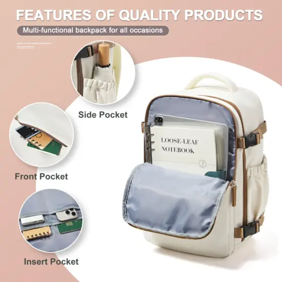 Kabine Flugzeug Reise rucksack 40x30x20, Handgepäck Kabine Rucksack Wizzair 40x30x20 Handgepäck Männer Frauen 15,6 Zoll Laptop taschen 4