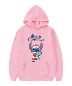 Weihnachten Disney Sweatshirt Lilo Stich lustige Cartoon Hoodies Frauen Harajuku niedlichen Stich Anime Manga Streetwear Hoody weiblich