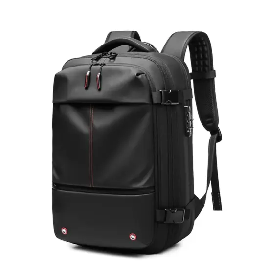 Männer Reiserucksack Vakuumkompression 17-Zoll-Laptop-Rucksack Business Schulrucksack mit großer Kapazität Erweiterter Wanderrucksack