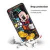 Disney Stitch Mickey Silikon schwarz Handy hülle für Xiaomi Redmi Note 13 12 11 11t 11s 10 10s 9 8 8t Pro plus 5g 6