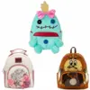 PU Leder Stitch Scrump Plüsch Cosplay Mini Rucksack Beauty & Beast Cogsworth Cosplay Rucksack Mini Doppel Umhängetaschen