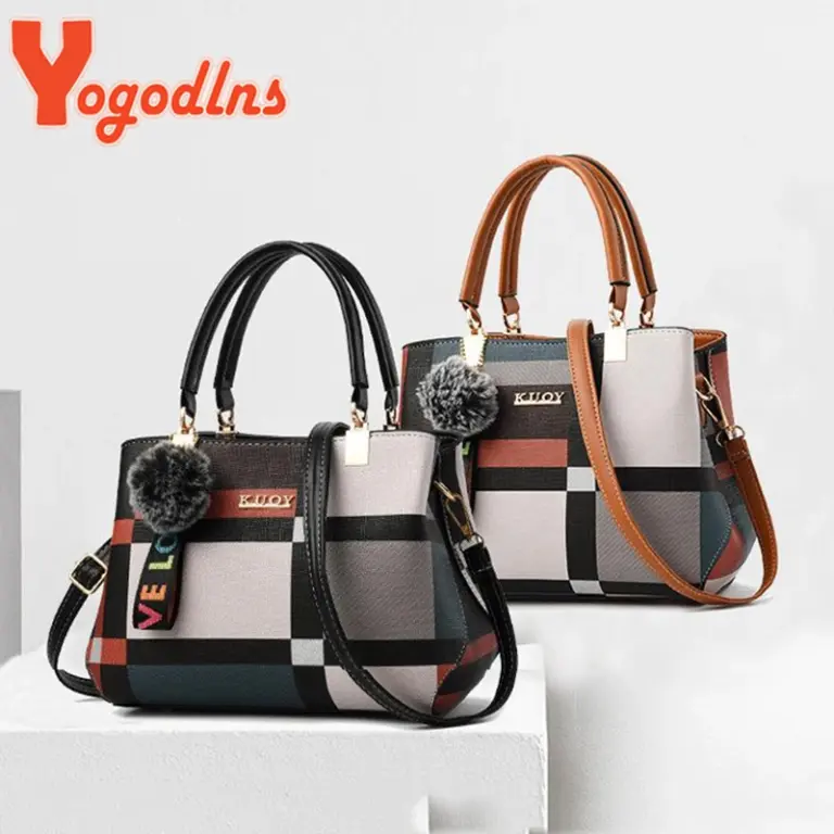 Yogodlns Neue Luxus Handtasche Frauen Nähen Wilden Messenger Taschen Designer Marke Plaid Schulter Tasche Weibliche Damen Totes 5