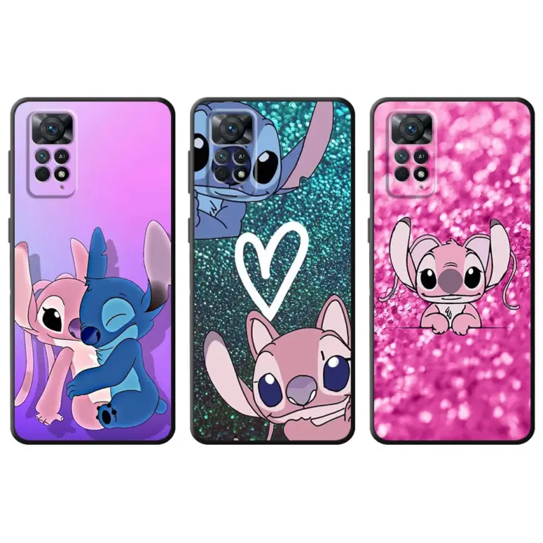 Telefon schwarz Fall für Xiaomi Redmi Note 13 Pro 11 12 12c 9t k40 12s 10 11s 9pro 10c 9c Fundas umfasst Turo Planet Stitch Koala