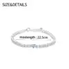 Luxus Silber Farbe Kristall Armbänder für Frauen Mode Herz Zirkon Kette Armband Strass Armreif Hochzeit Braut schmuck 6