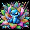 Lilo & Stitch Disney Cartoon 5d DIY Diamant Malerei Kreuz stich Mosaik Voll bohrer Runde Stickerei Wohnkultur Kinder Geschenk