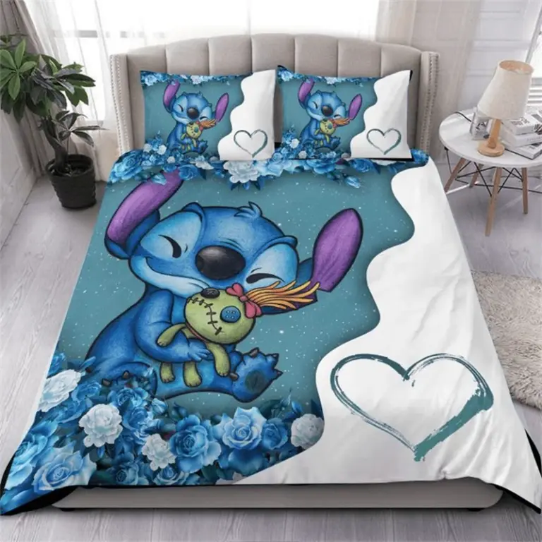 Bett bezug neues Design Stich & Lilo Bettwäsche Set Erwachsenen Jungen Mädchen Schlafzimmer Dekoration Kinder Weihnachts geschenk Single Double Large Size 2