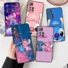 Anime Stitch süße Disney für Xiaomi Redmi Note 12 12s Turbo 11 11t 11s 10 10s 9 8 8t 7 Pro plus 5g schwarze Handy hülle Abdeckung