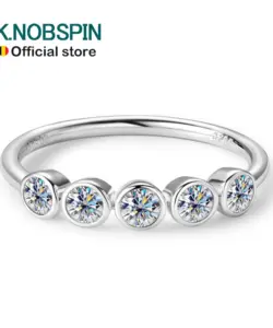 Knob spin d vvs alle Moissan ite Ringe für Frauen Blasen klassische Verlobung Ehering mit Zertifikaten 925 Sterling Silber Ring