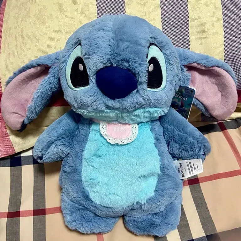 Disney Stitch Anime Winter Extra große Plüsch-Wärmflasche für Damen, Zuhause, Wasserfüllung, Handwärmer, Urlaubsgeschenk für Freundin 3