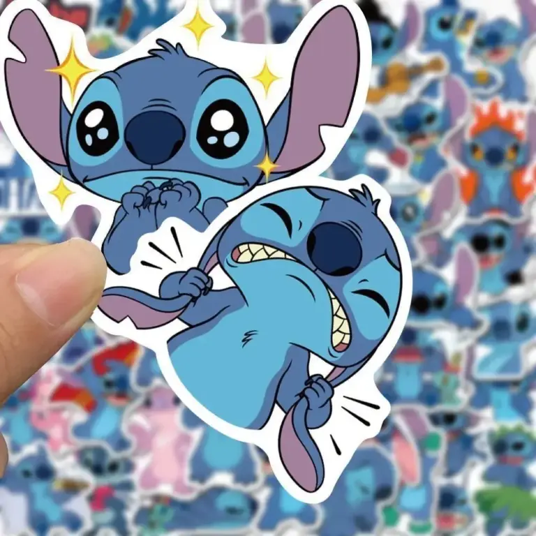 100 Stück niedlichen Cartoon Lilo Stich Aufkleber für Sammelalbum Laptop Telefon Gepäck Skateboard Aufkleber Aufkleber Kinder Graffiti Spielzeug Geschenk 4