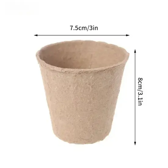 Kokos-Kokos-Samen-Starter, Pflanztöpfe, biologisch abbaubare Kindergartentöpfe, Setzlingstöpfe, Keimschalen, Etiketten, Samen, Aussaat 6