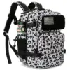 25/45L Damen/Herren Rucksack für taktische Laser Cut Molle Hochleistungsrucksack Schultasche Gym Rucksack Treeking mit Dual-Getränkehalter